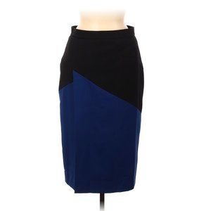 BCBGMAXAZRIA Black Blue Colorblock Pencil Skirt
